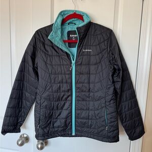 Simms Black and Teal Women's Jacket